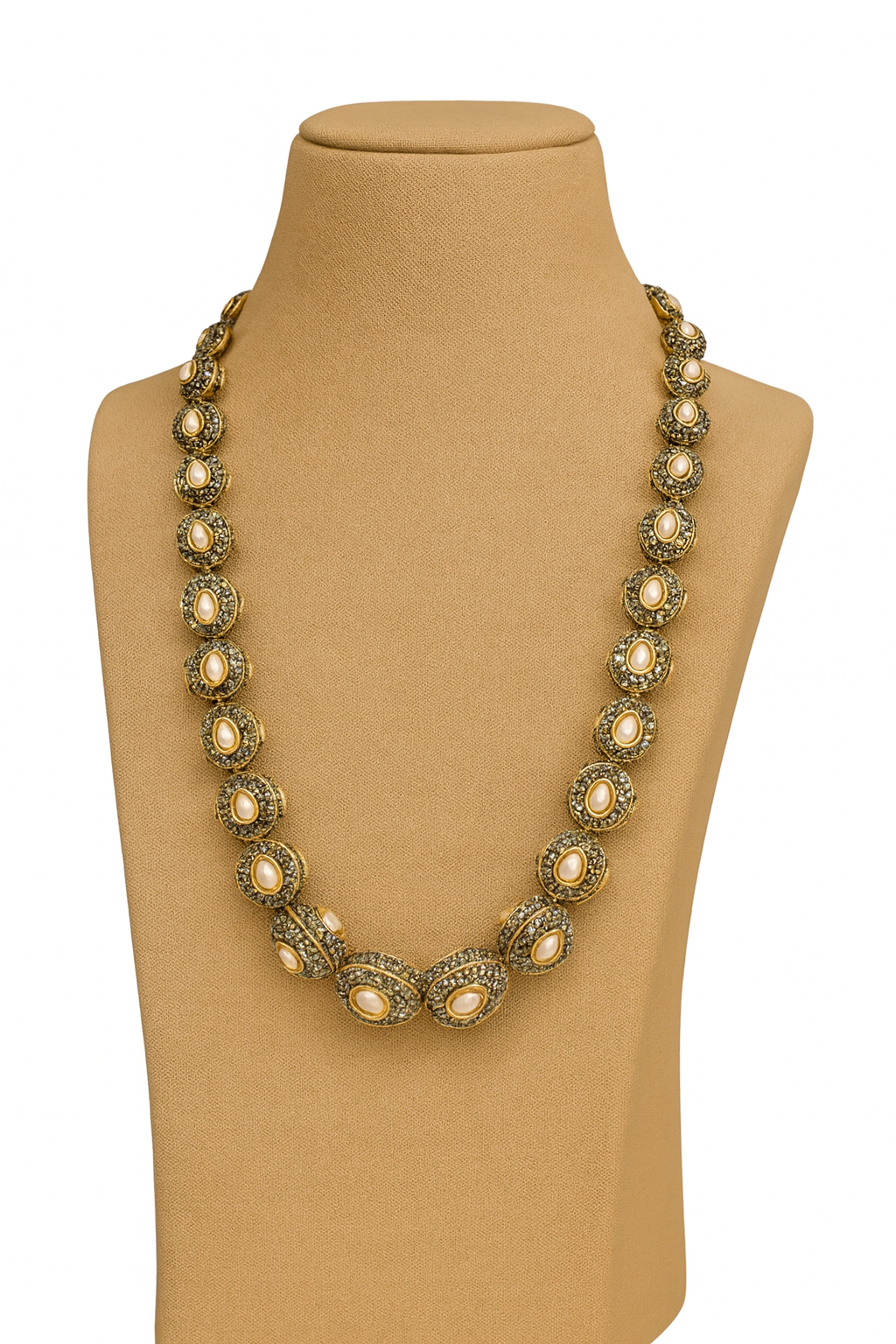 Jaipuri mala in Peach for women