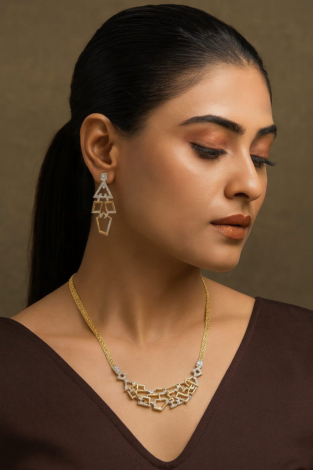 TIMISHA ZIRCONIA PENDANT SET FOR WOMEN