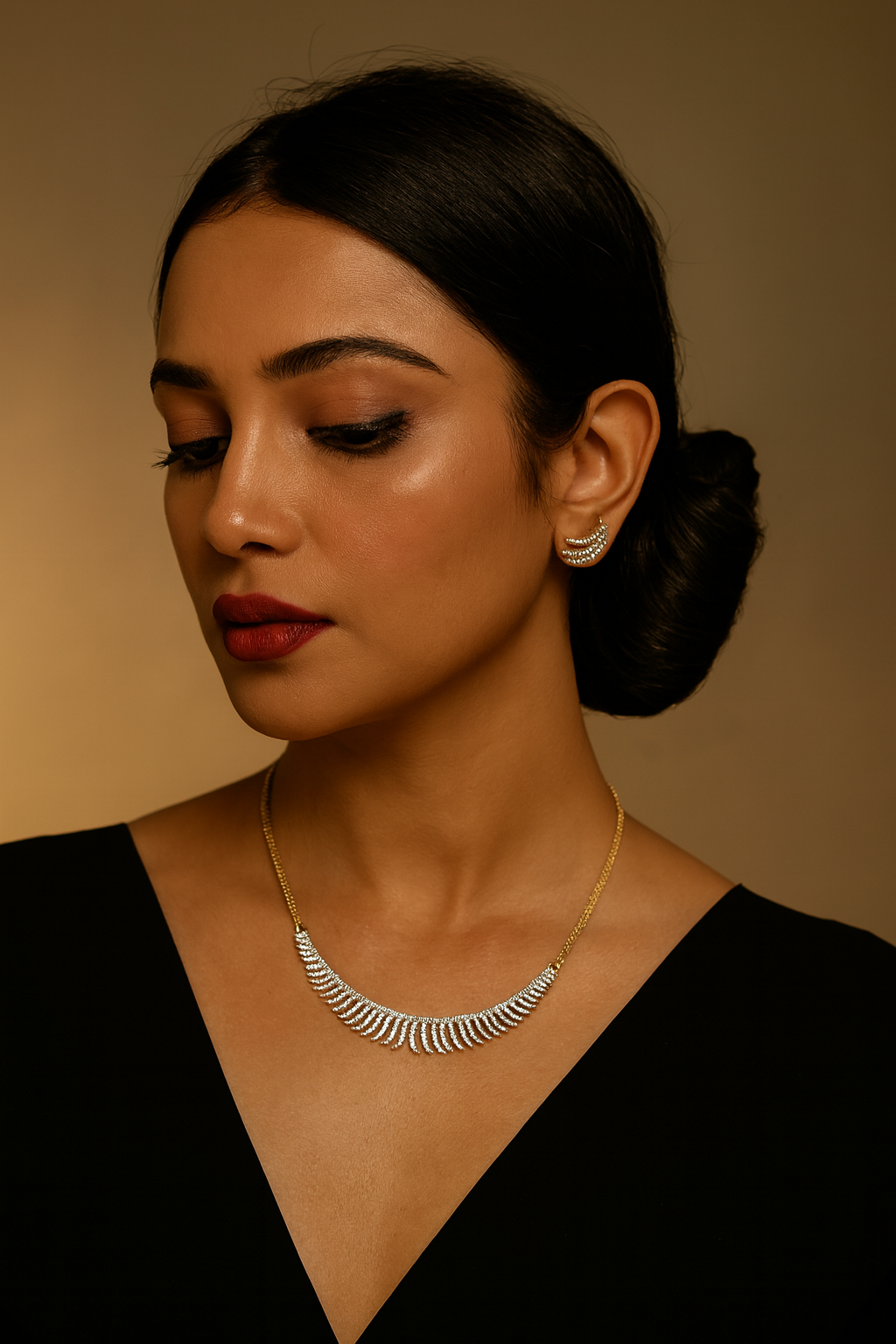 GANGA JAMUNA POLISH PENDANT FOR WOMEN