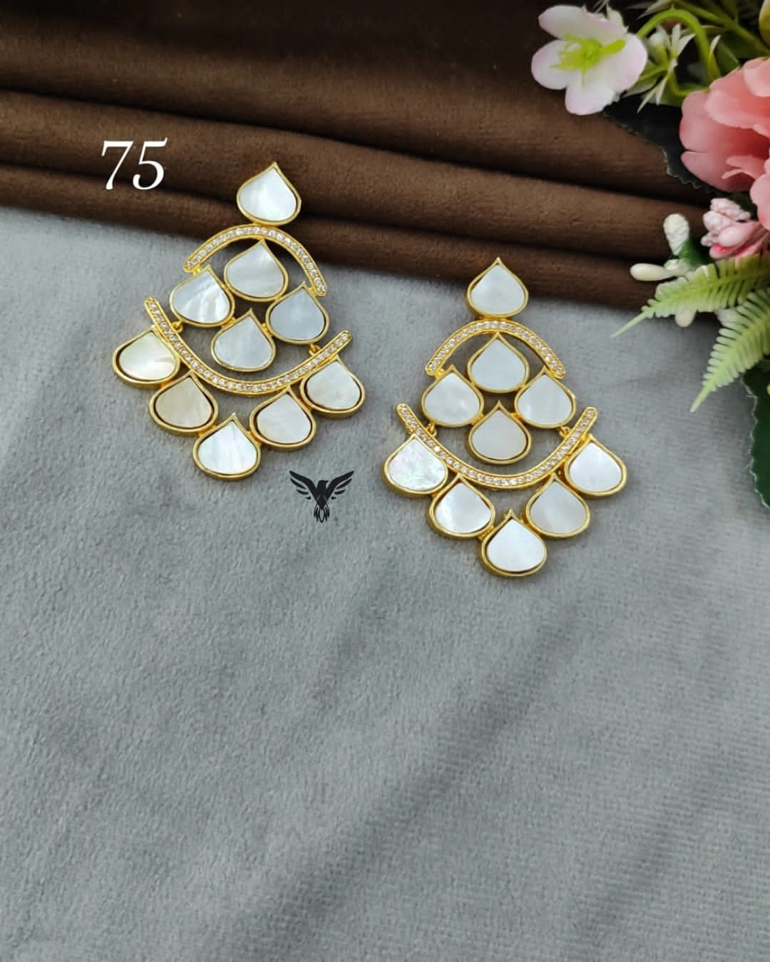 Mother of pearl earrings for girls