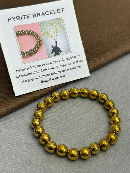 Pyrite Golden Bracelet