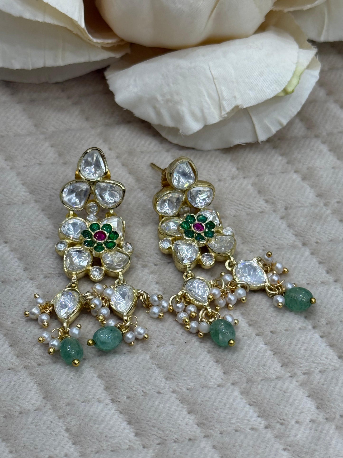 Rajputana Stone in Gold Polish for women