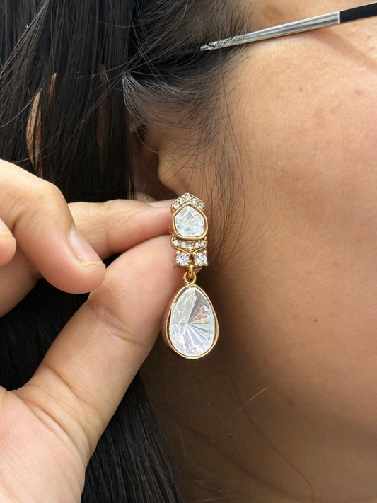 Little Mossanite  Earrings  for women
