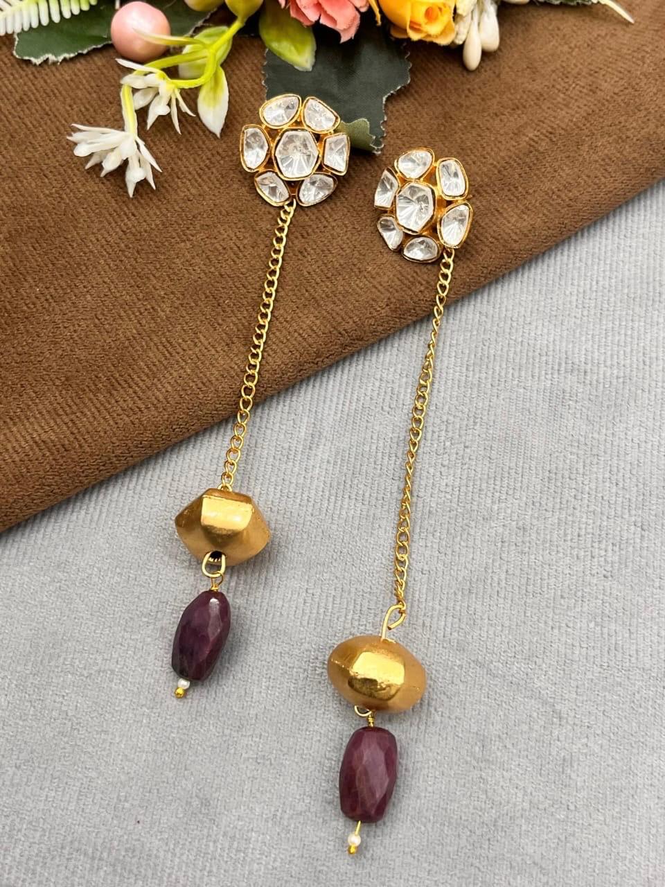 Trendy Piece With Mossanite And Strings For Women