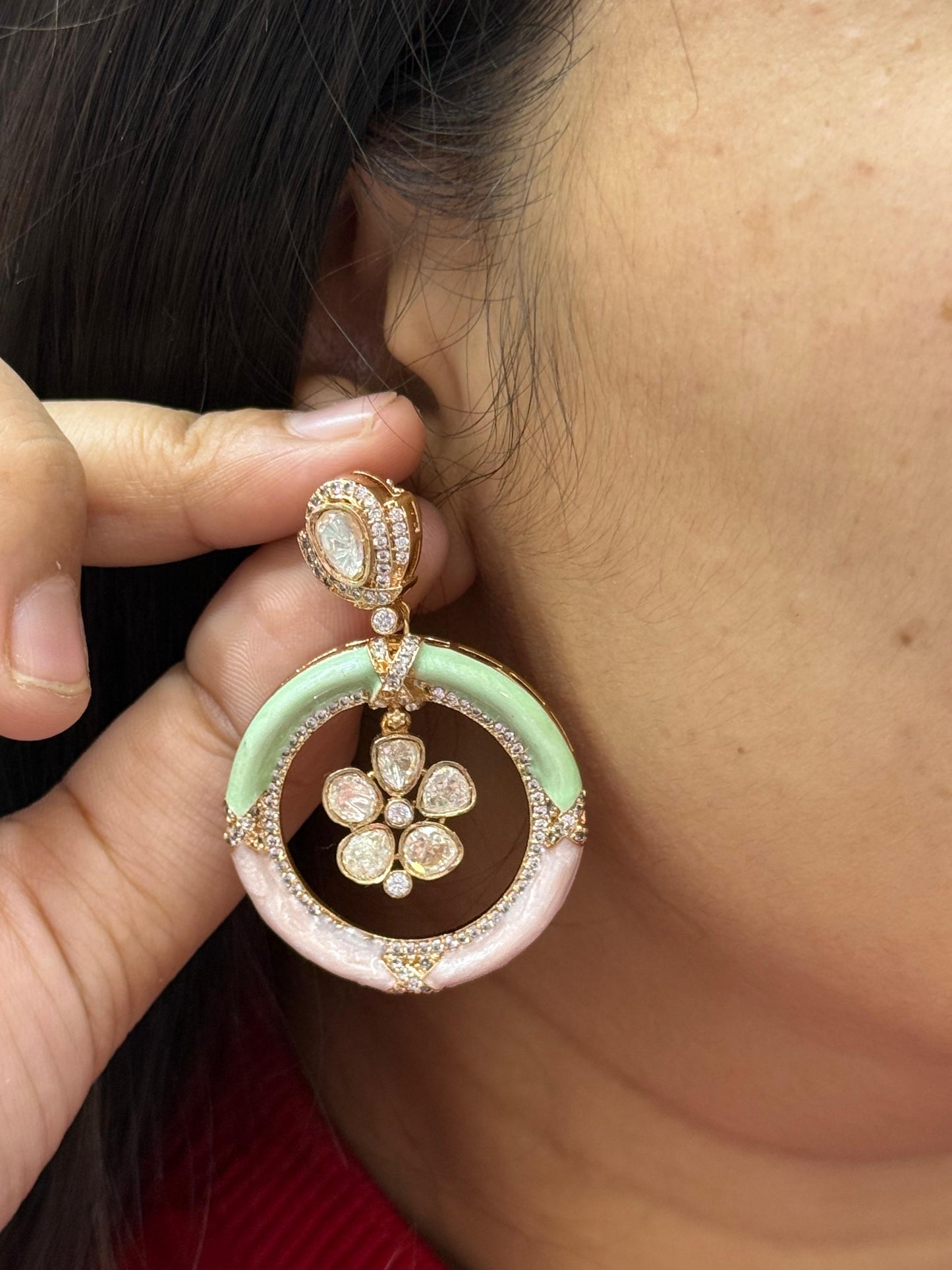 Italian Hoop in Multi Earring