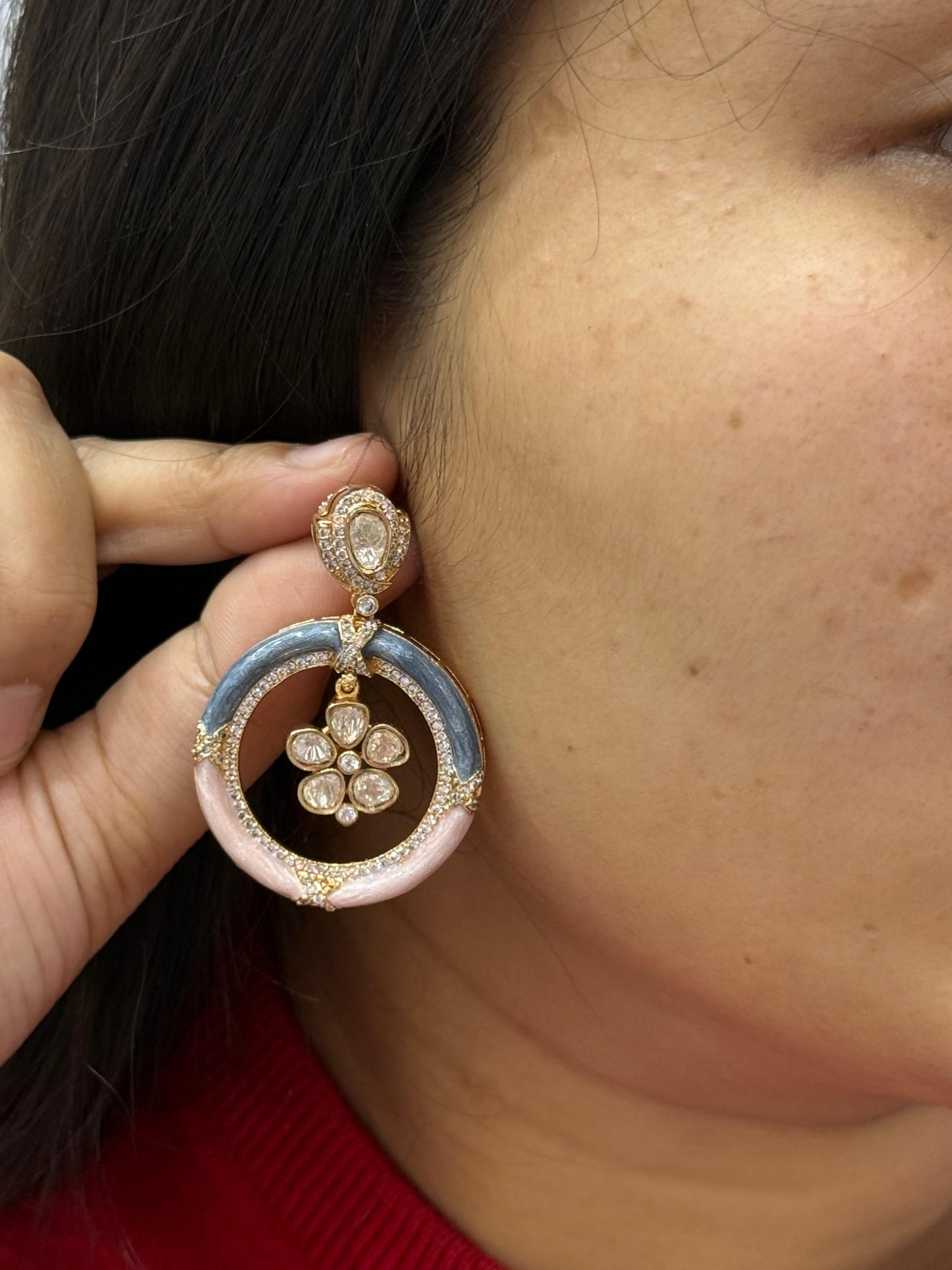 Italian Hoop in Multi Earring