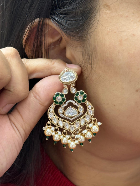 Floral With Sunheri Earring For Women