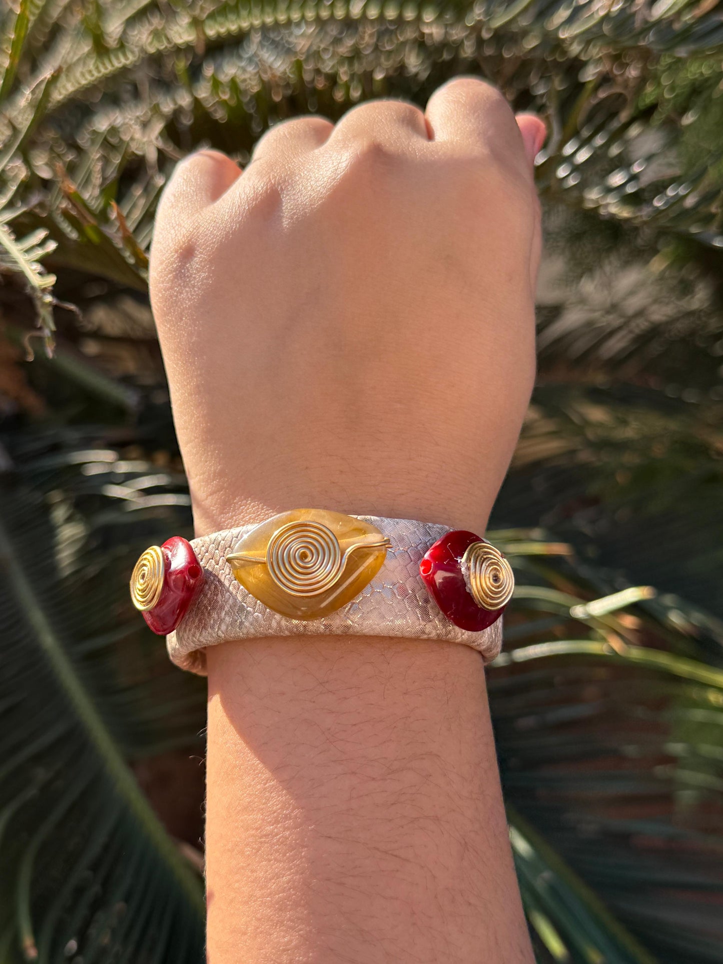 Handcuff With Duzy Stones for women