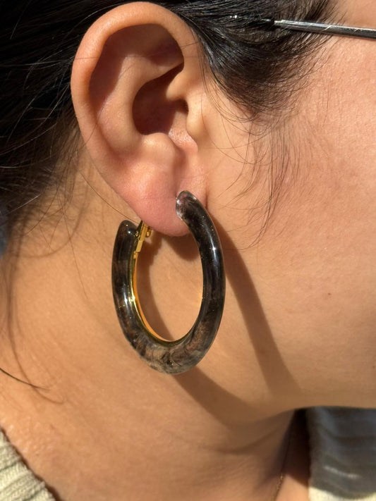 Crystal Hoops for woman