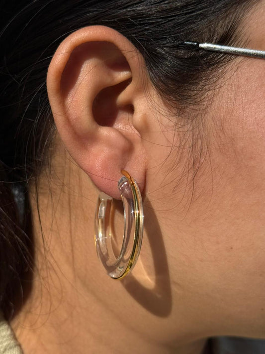 Crystal Hoops for woman