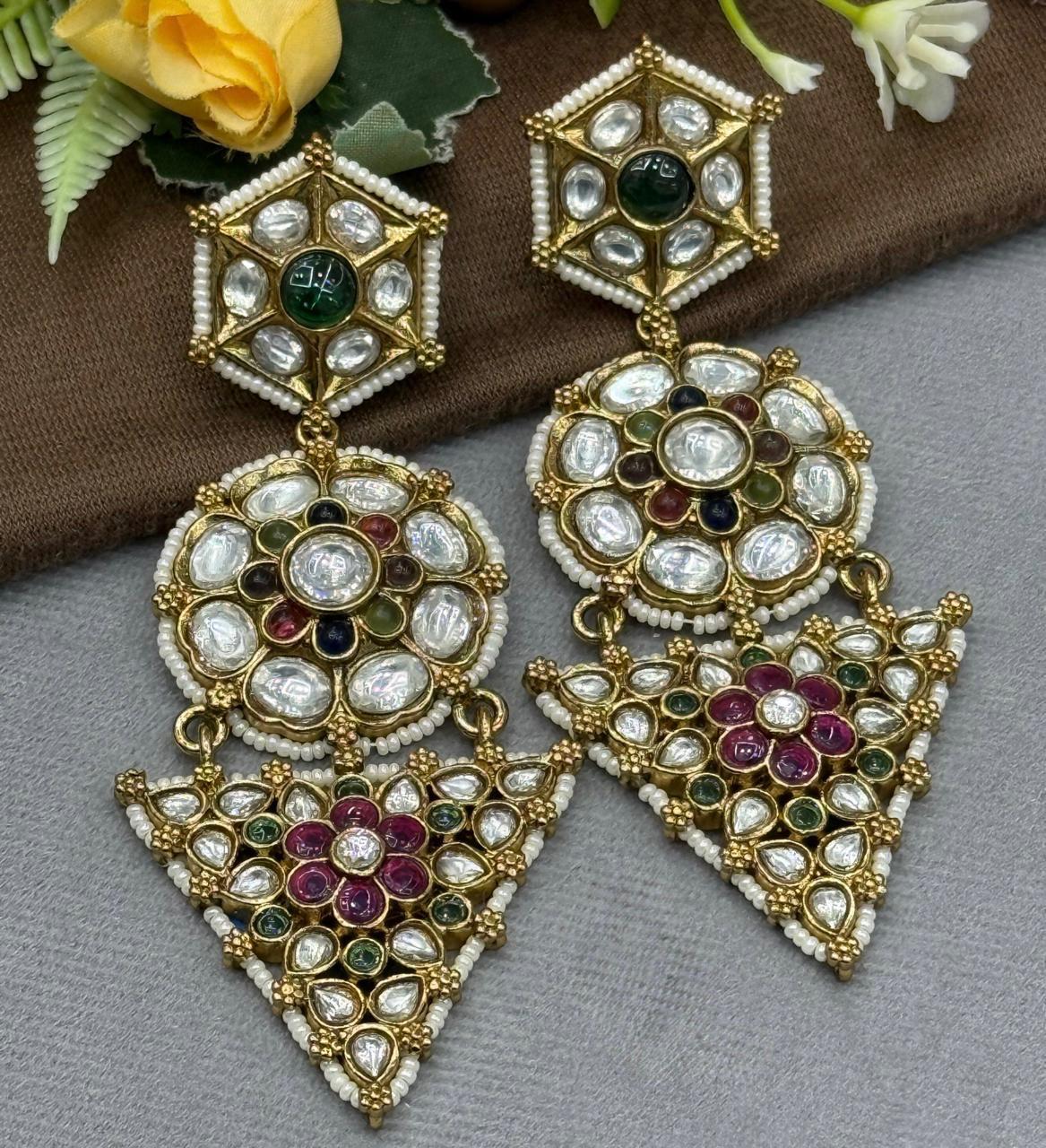 Antique Look With Dangler Earrings for woman