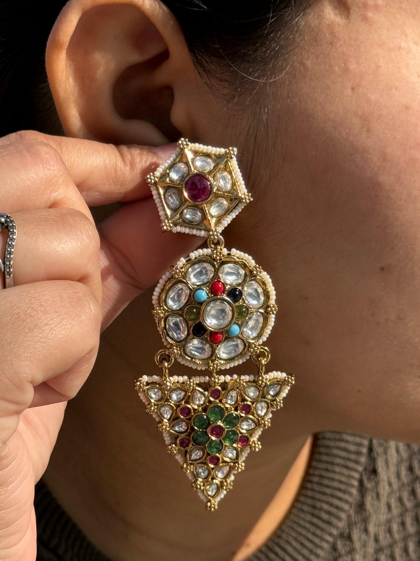 Antique Look With Dangler Earrings for woman