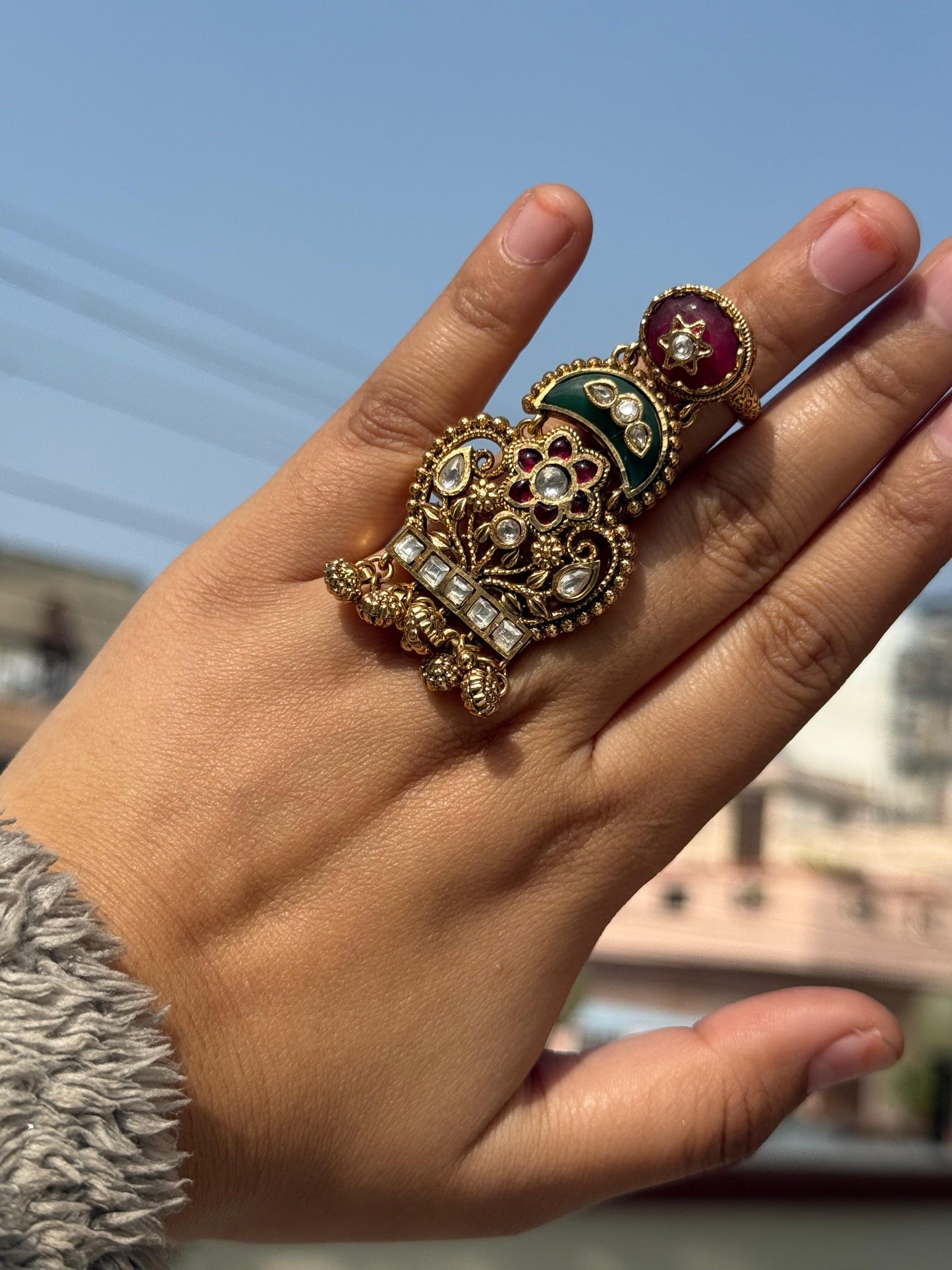 New Heritage With Kundan Ring for woman