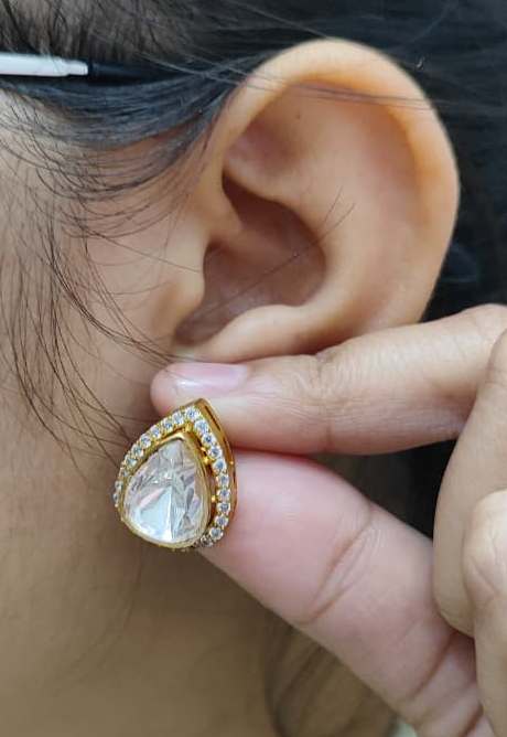 Charming Uncut Polki Studs for woman