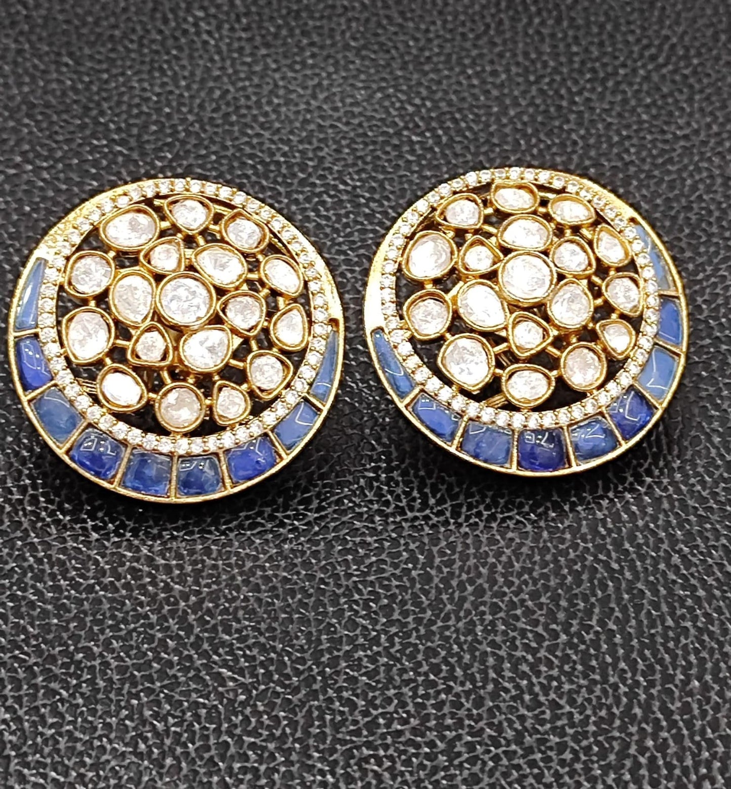Ethnic Mossanite Studs for woman