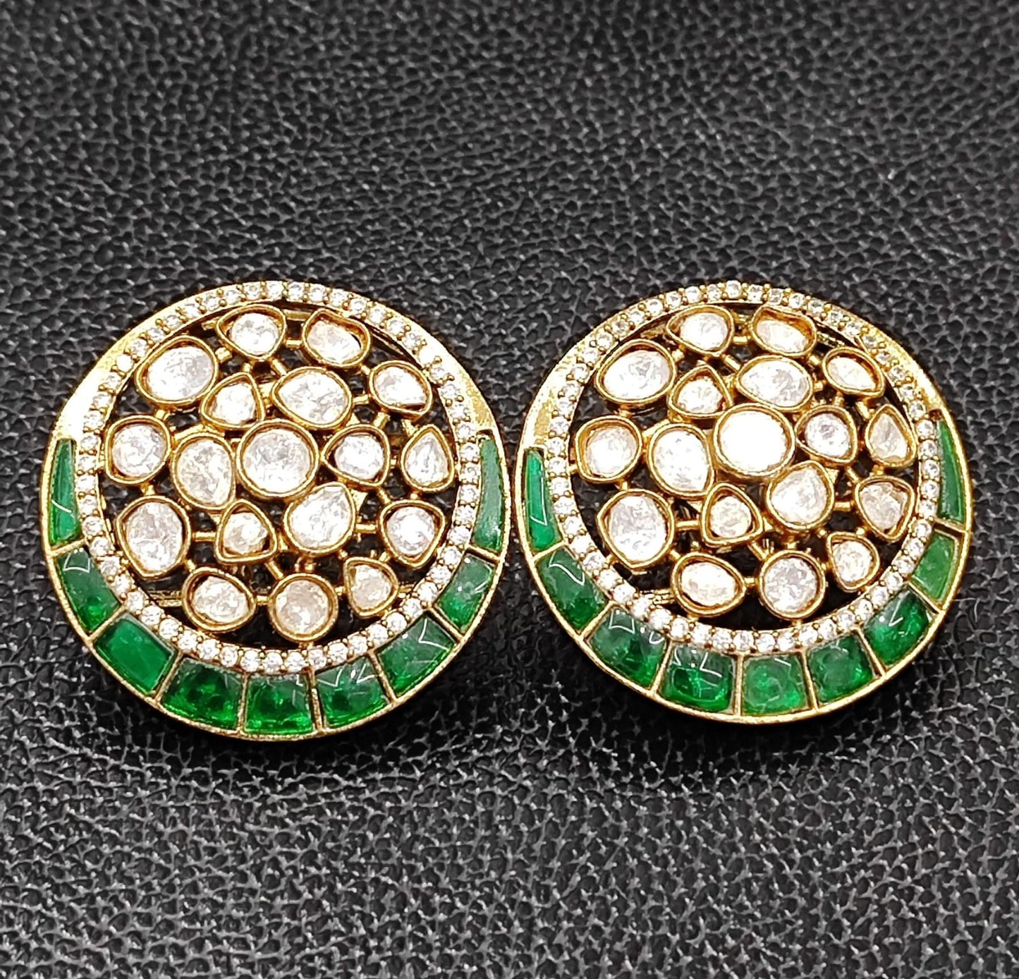 Ethnic Mossanite Studs for woman