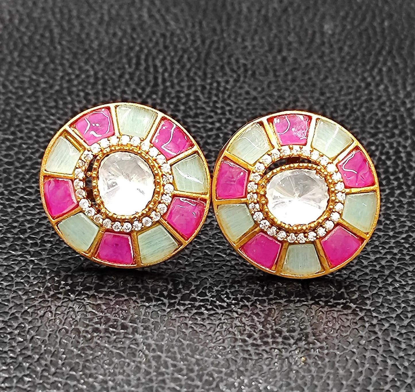 Round With Kundan Studs for woman