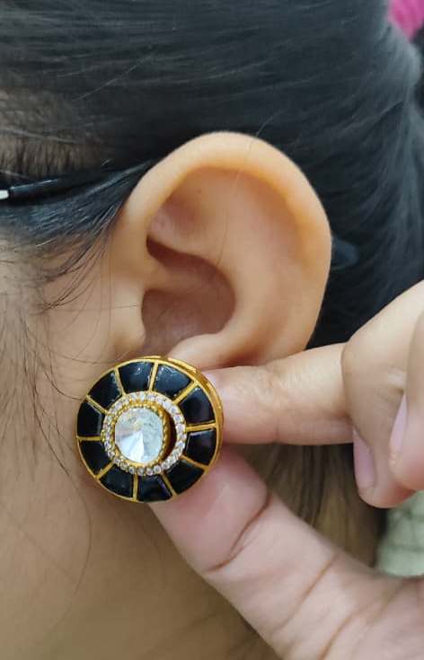 Round With Kundan Studs for woman