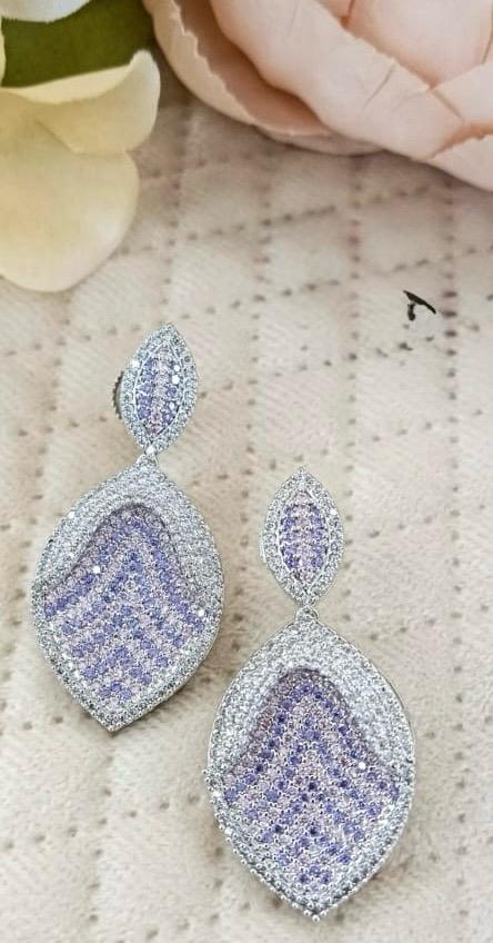 Little With Invisible Setting Earring for woman