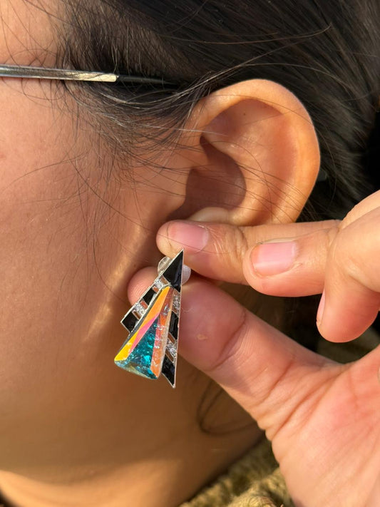 Swaroski Triangle Earring for woman