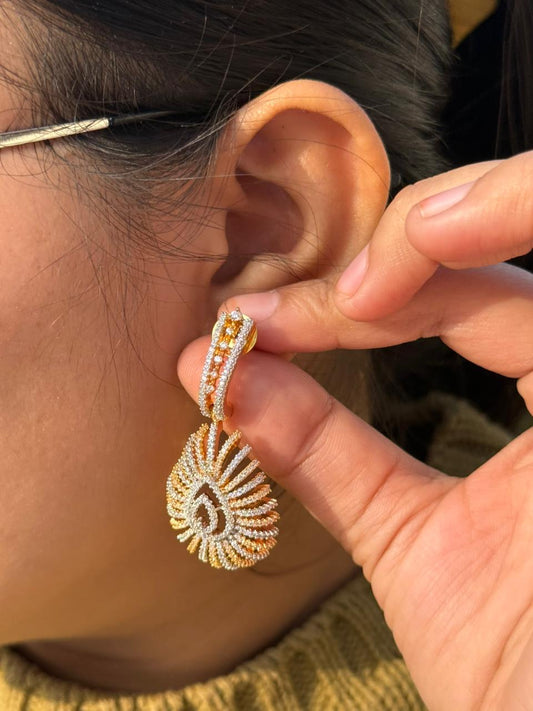 Trendy Gold Plated Earring for woman