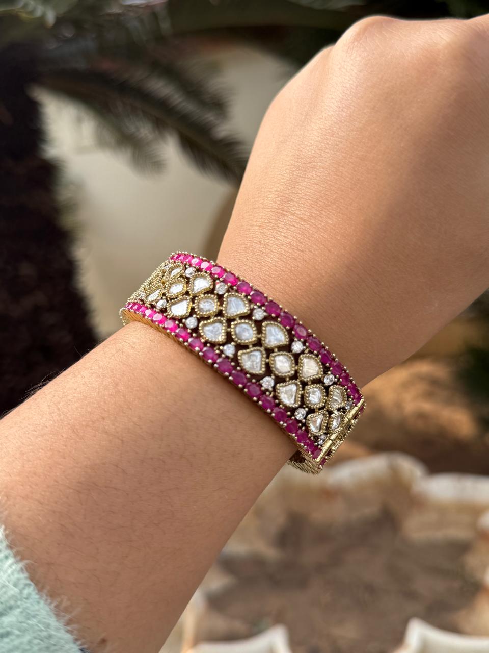 Mossanite With Side Doublet  for woman