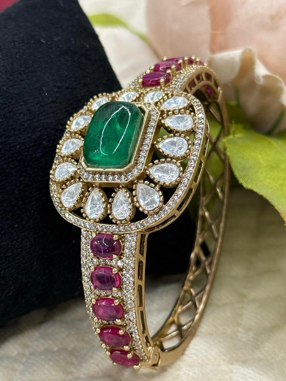 Doublet Stone With Mosaanite Bracelet for woman