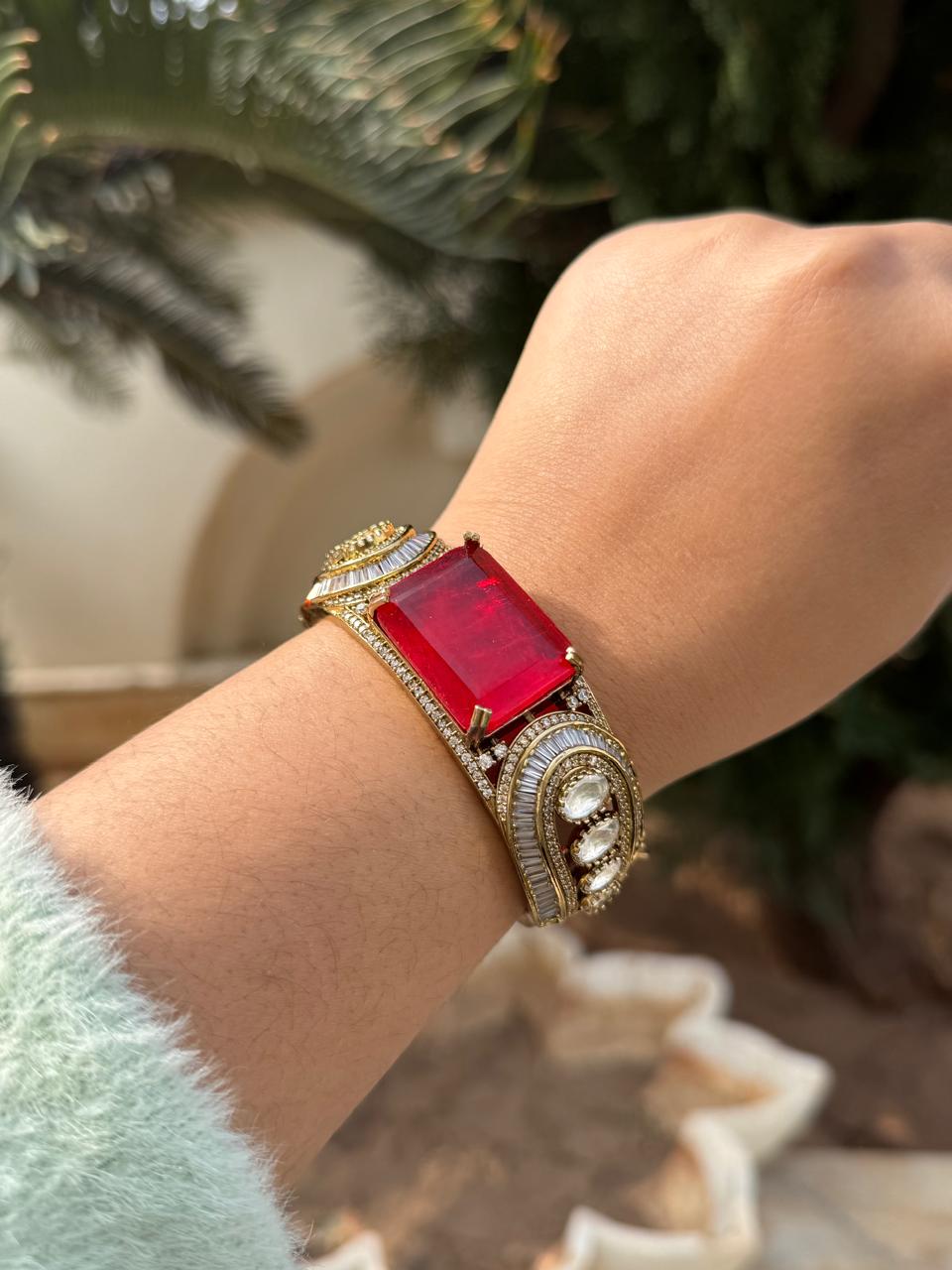 Square With Mossanite Bracelet for woman