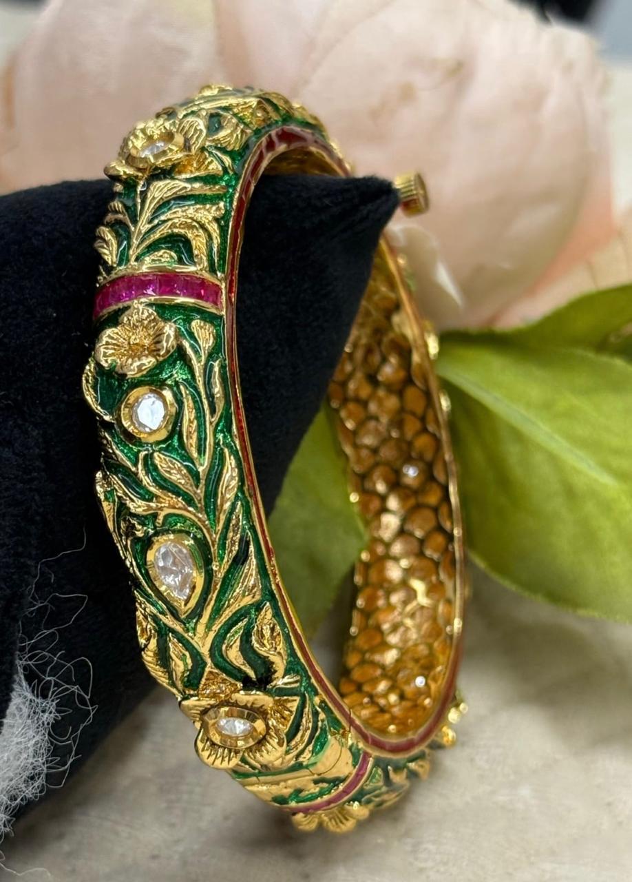 Meenakari With Kundan Kada for woman