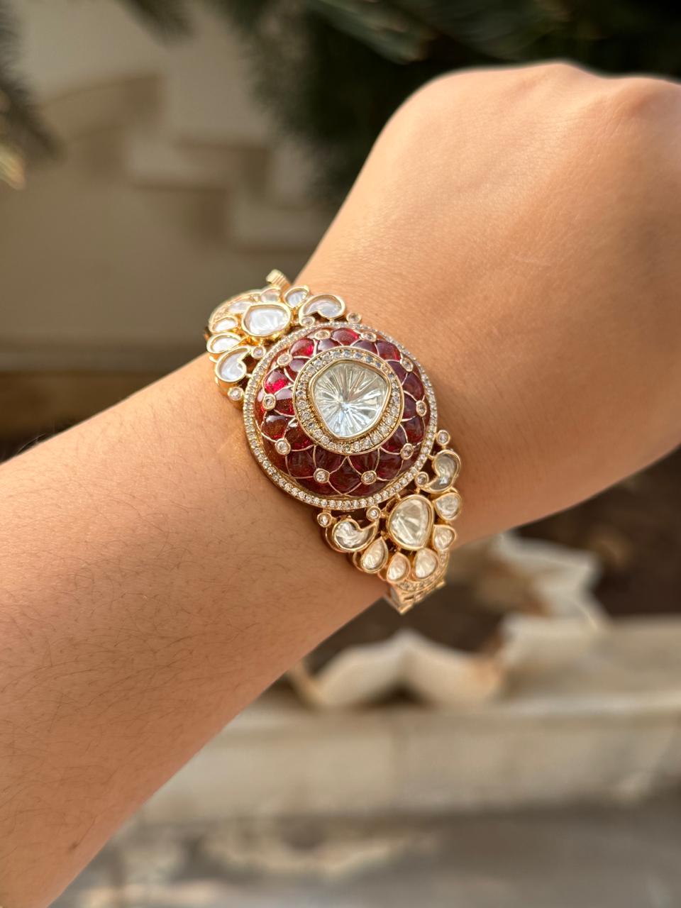 Appoxy With Polki Braclet for woman