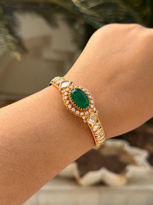 Doublets With Sunheri Kundan Bracelet for woman