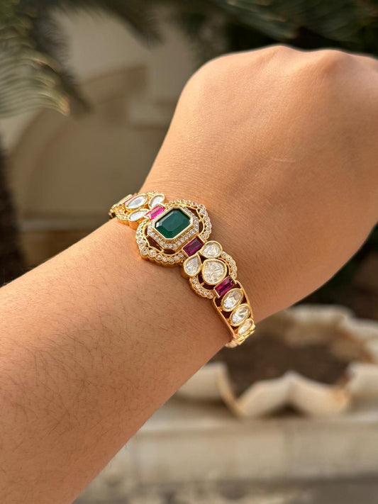 Pota Stones With Mossanites Bracelet for woman