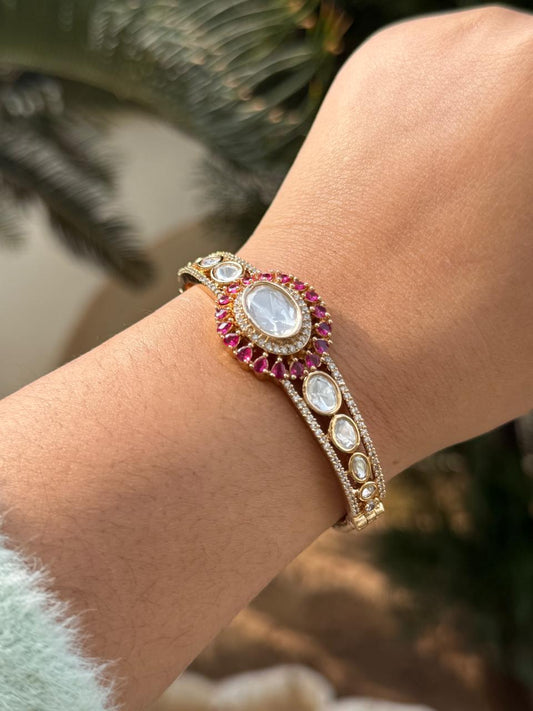 Pota Stones With Mossanites Bracelet for woman