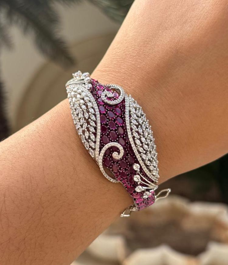 CZ With Bugget Setting Bracelet for woman