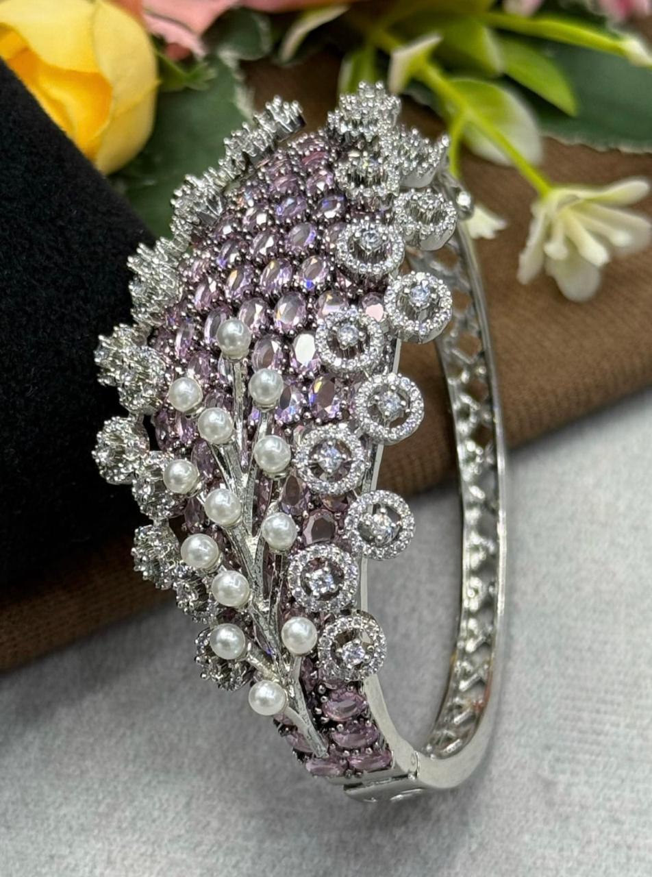 Broad cz With Bugget Setting Bracelet for woman