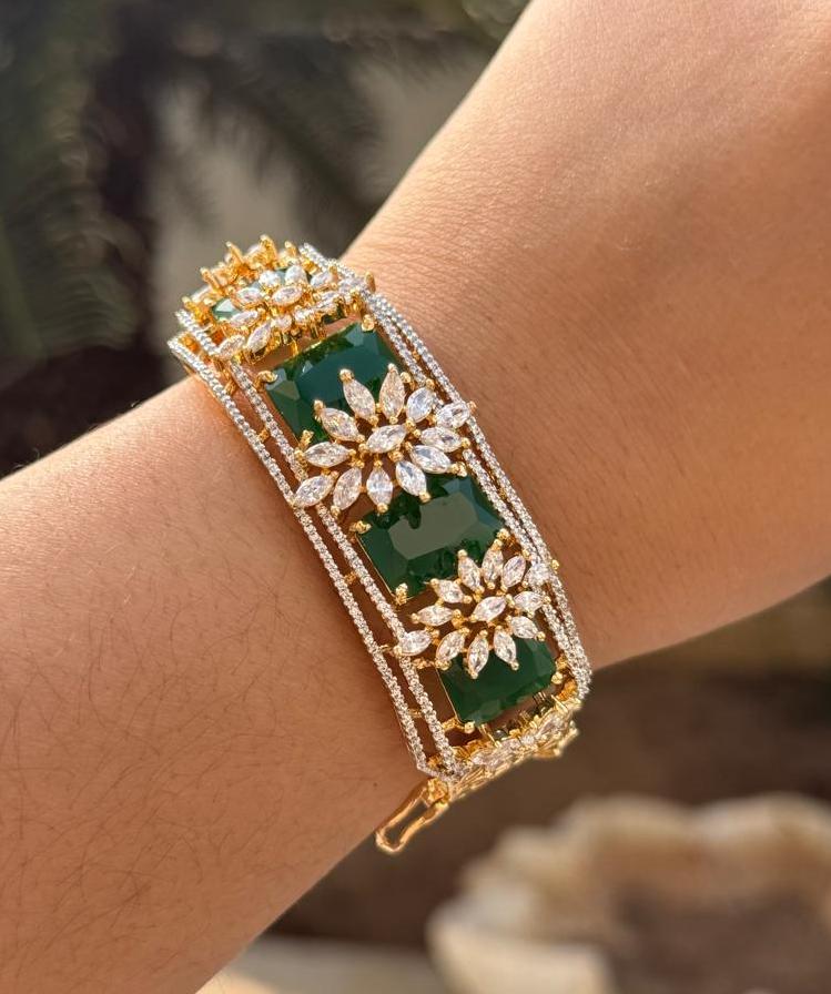 Gold Finish CZ Bracelet for woman