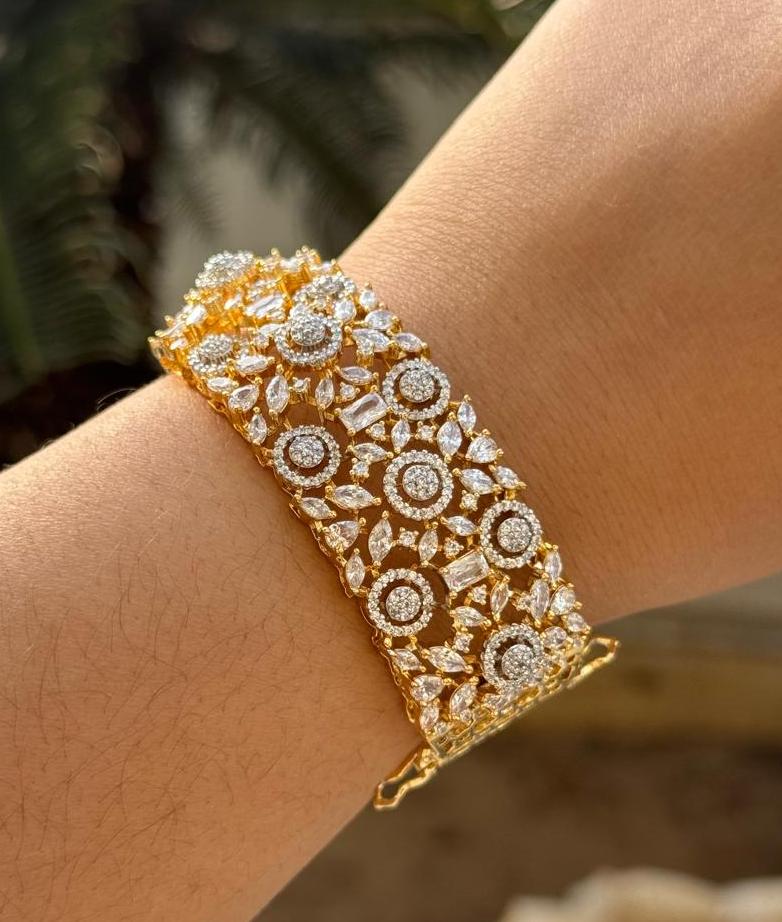 Brass Cubic Zircon Bracelet for woman