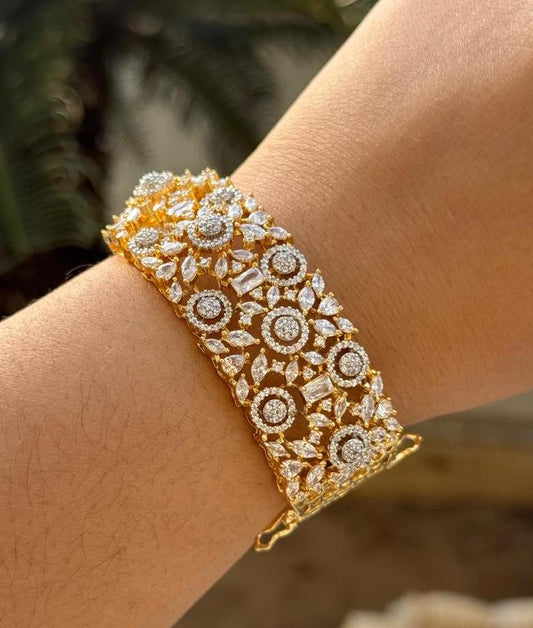 Brass Cubic Zircon Bracelet for woman