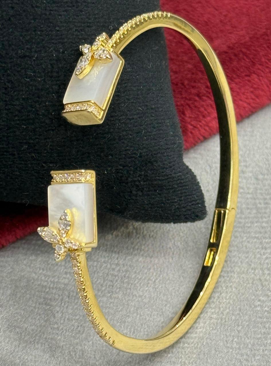 Sleek With Gold Finsh Bracelet for woman