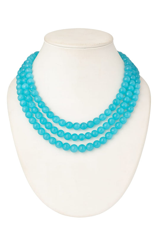 THREE LAYER MONALISA BEADS MALA FOR WOMEN