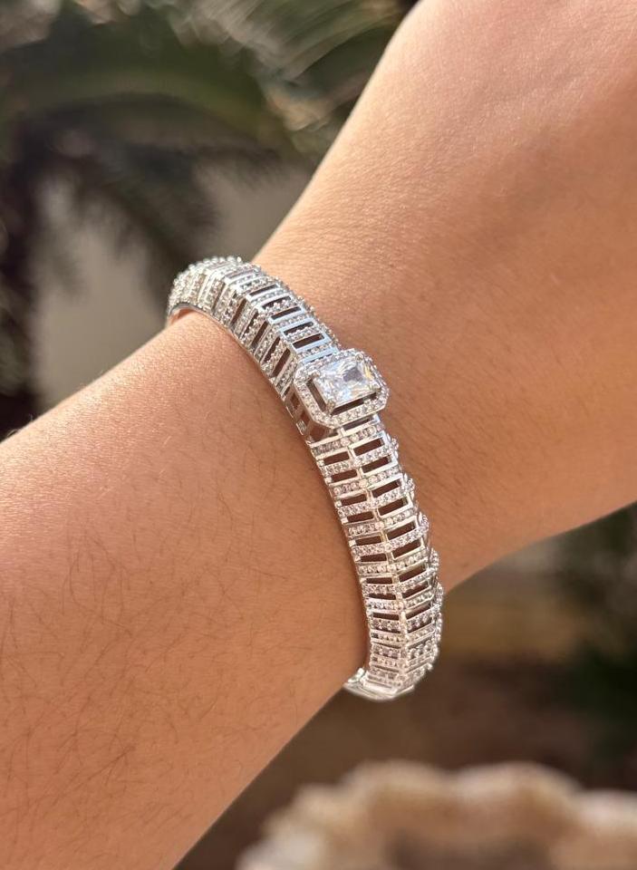 Women Brass With CZ Bracelet