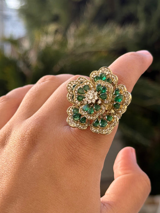 Mehandi Polish Invisible Setting Ring for woman