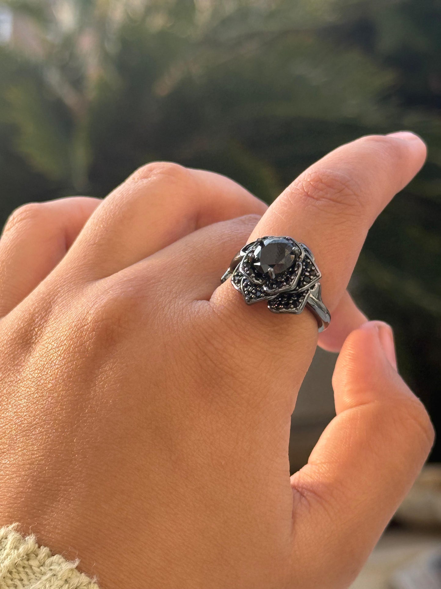 Rose cz Ring for woman