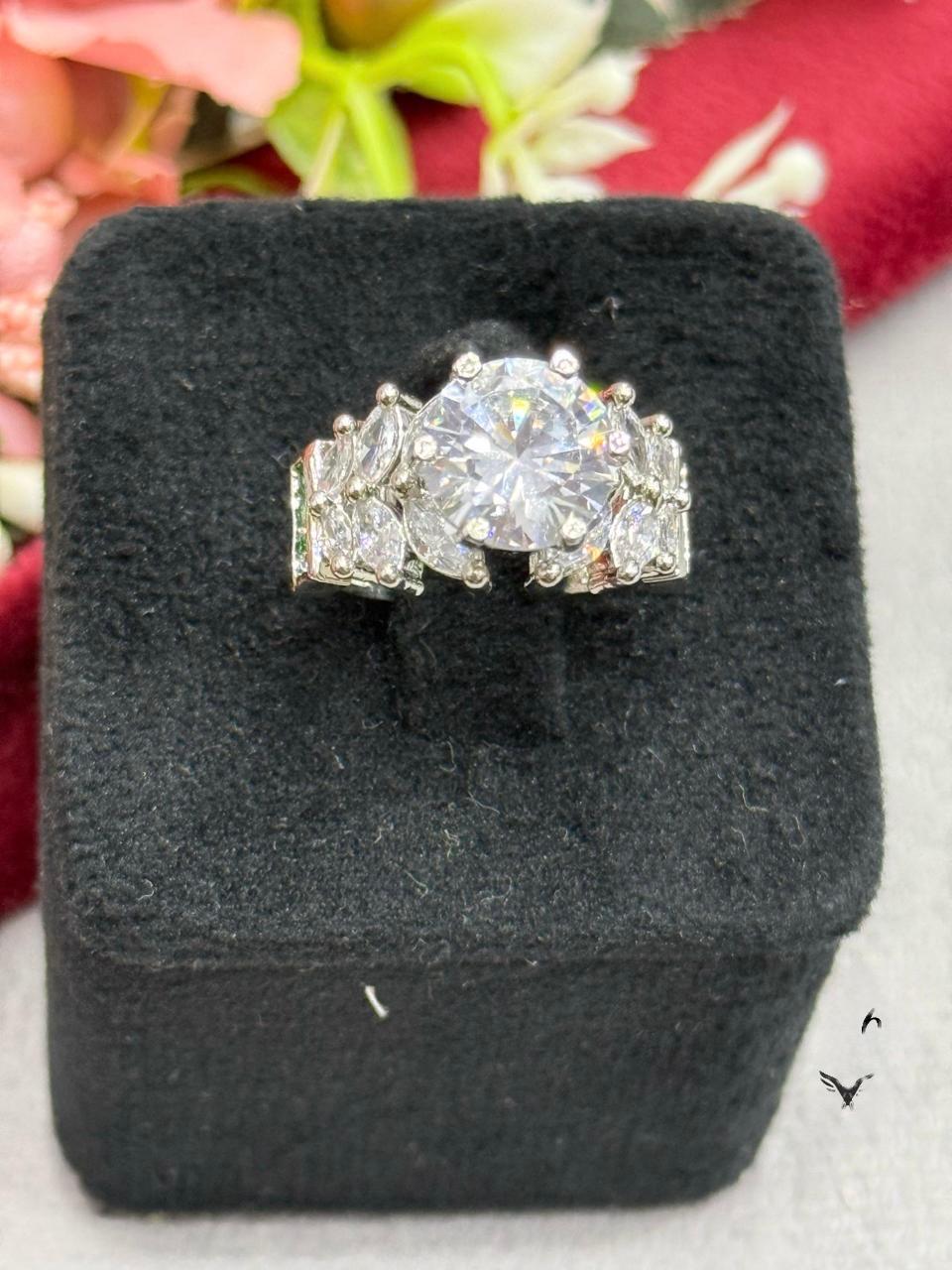 Solitaire With cz Ring for woman