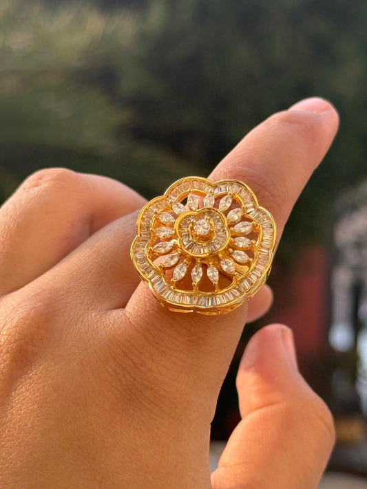 Cocktail CZ Ring for woman