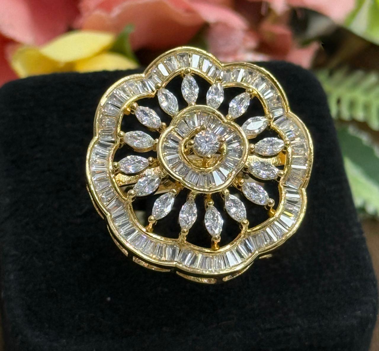 Cocktail CZ Ring for woman