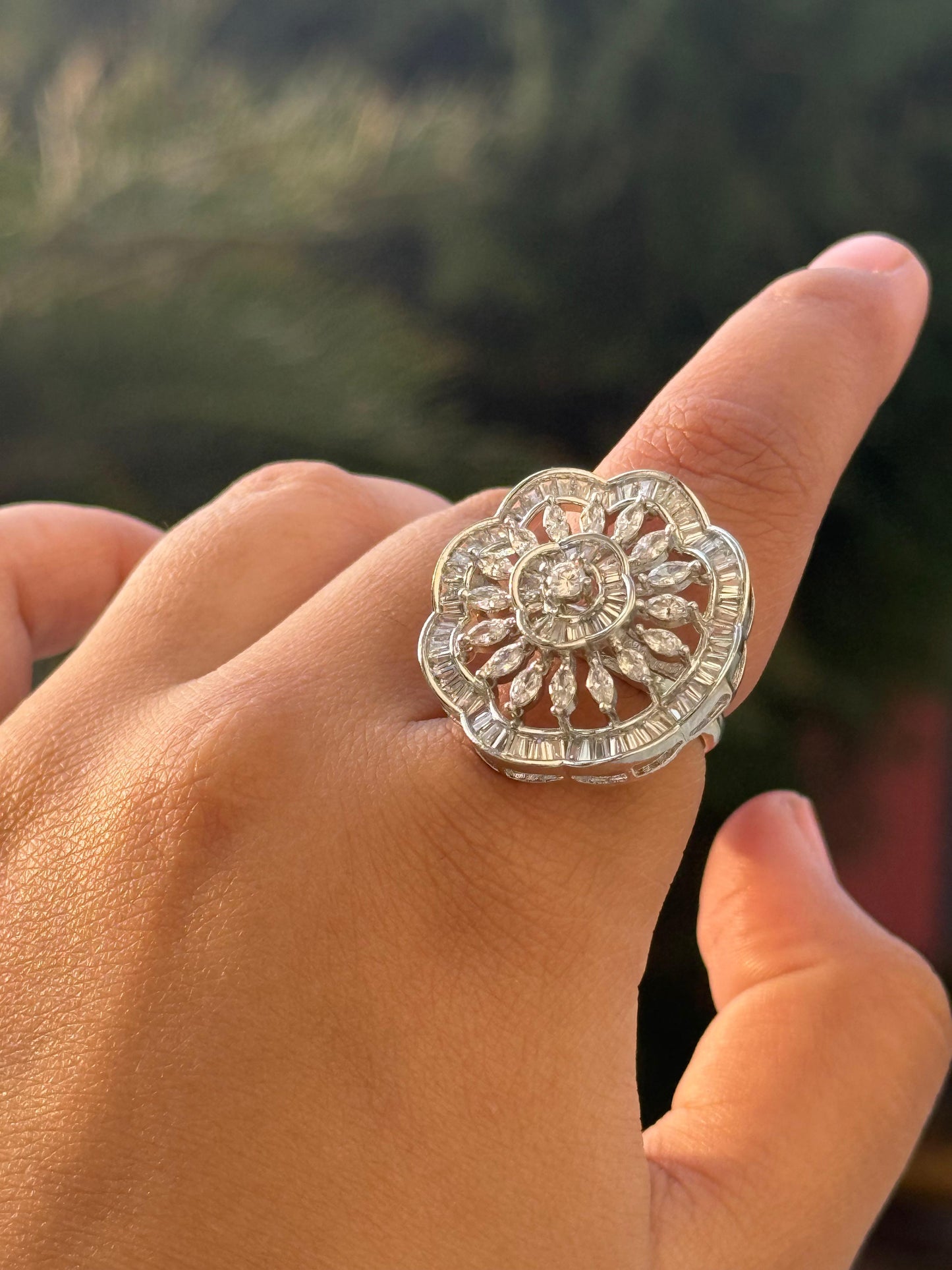 Cocktail CZ Ring for woman