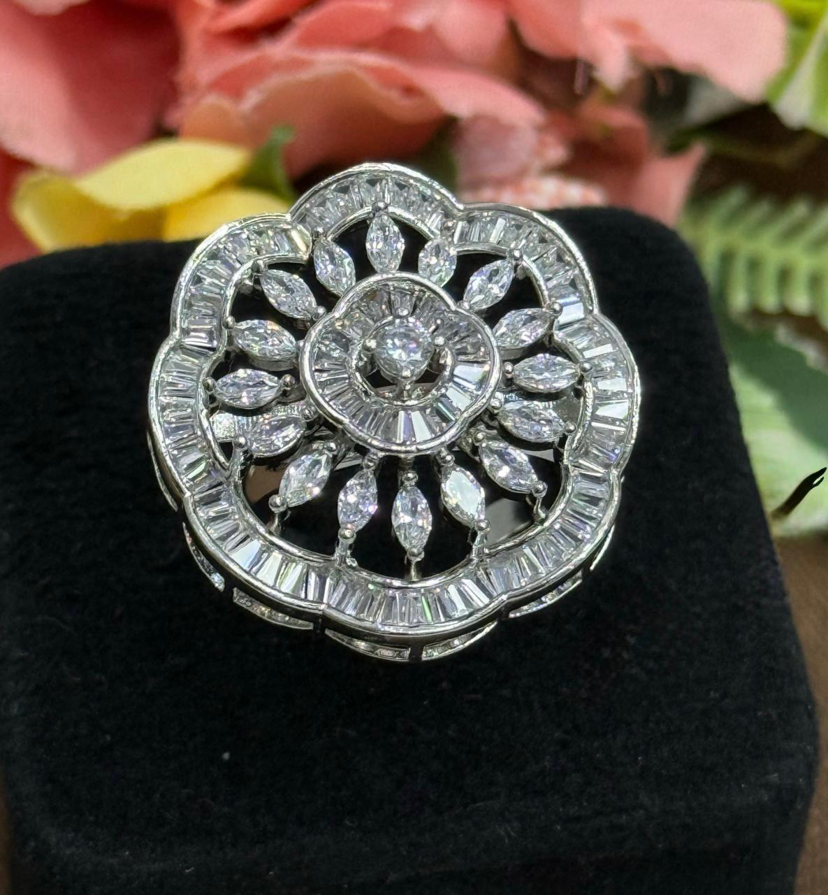 Cocktail CZ Ring for woman