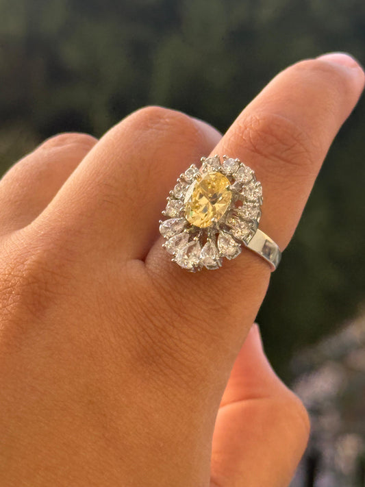 Oval Swaroski Ring for woman