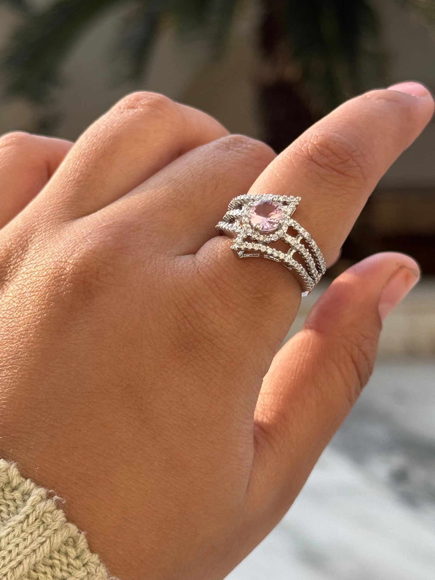 Elegant With CZ Ring for woman